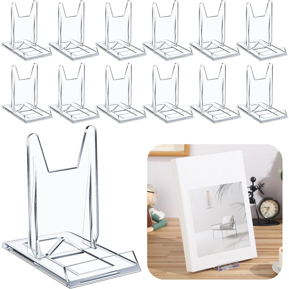 Clear Acrylic Book Stand Holder - Penyangga Buku Akrilik Transparan yang Dapat