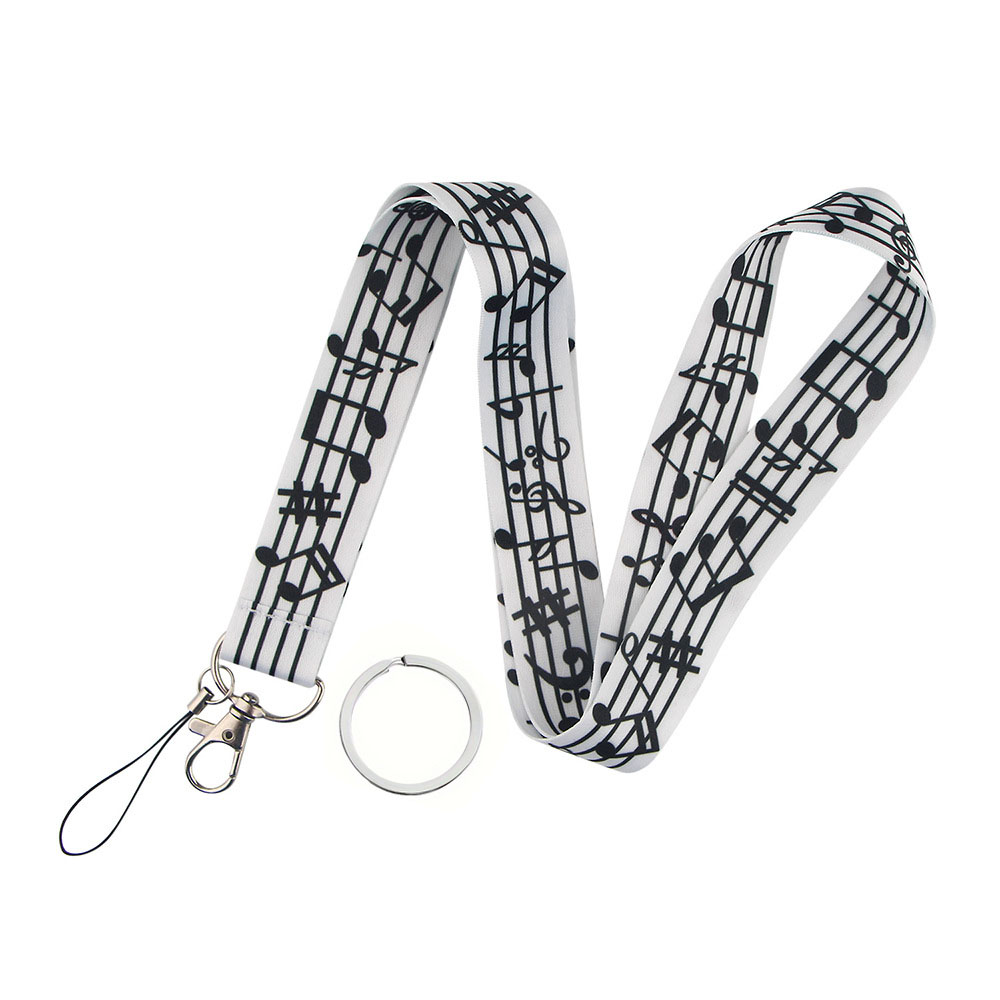 Blank Sheet Music Notebook - Catatan Musik Lanyard untuk Kunci Tali