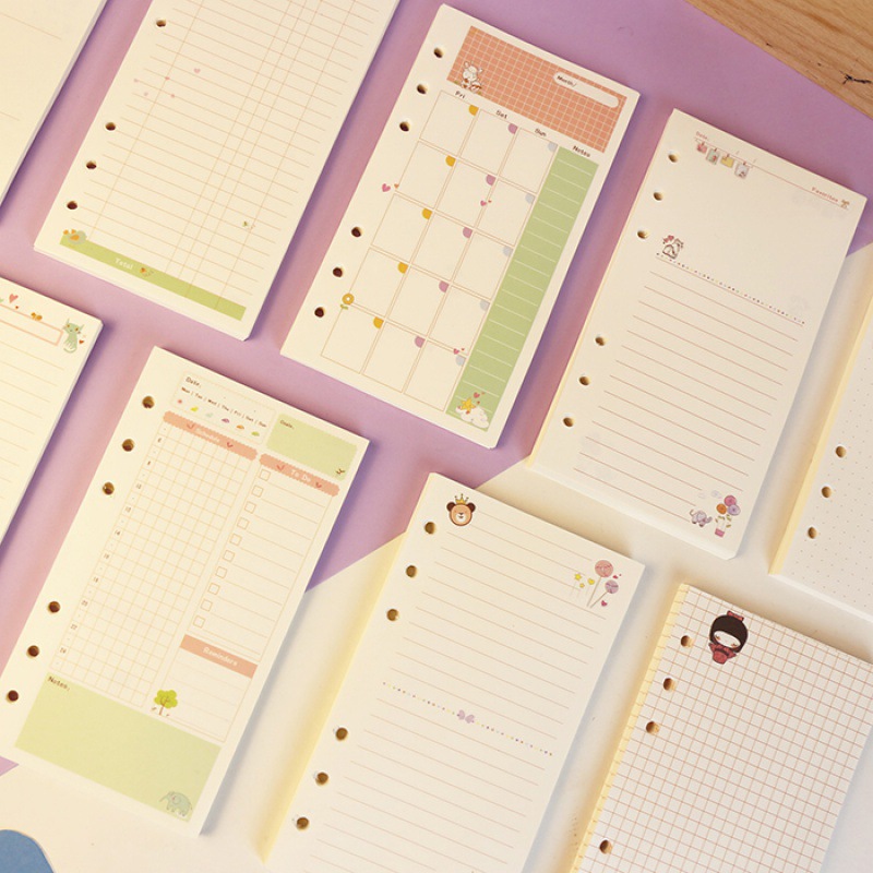 A5 Spiral Dotted Grid Notebook - Isi Ulang Buku Catatan Spiral A5