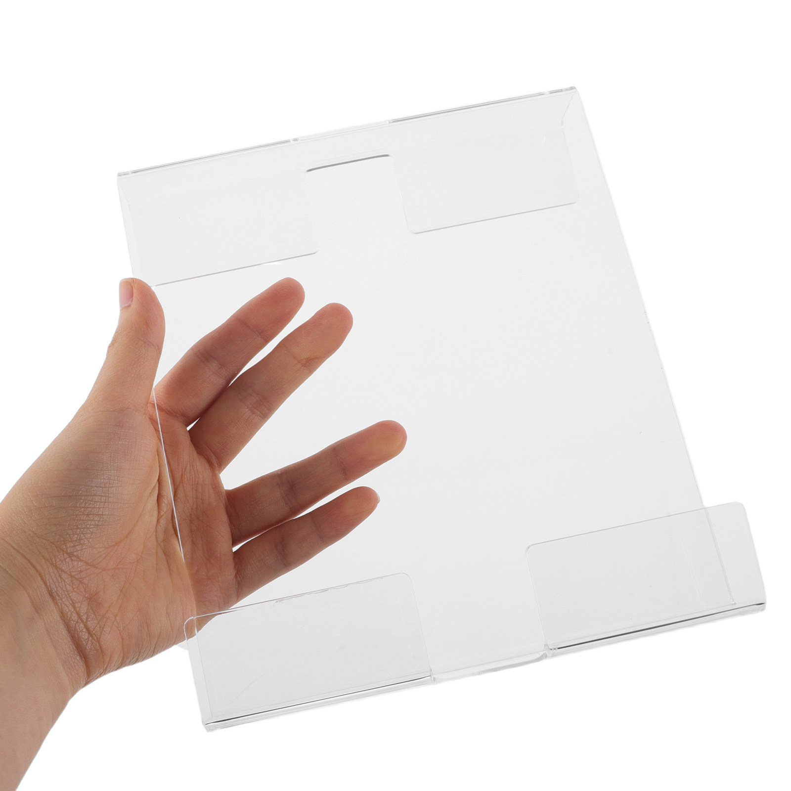 Clear Acrylic Book Stand Holder - Penyangga Buku dan Tablet Akrilik Transparan