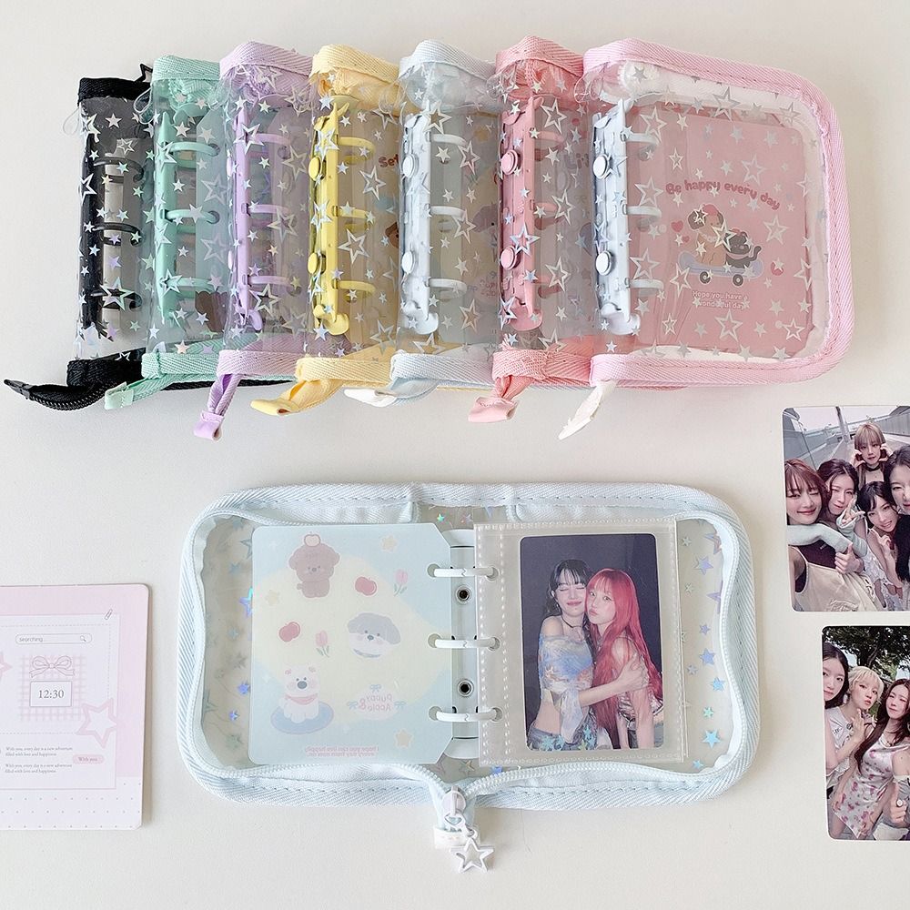 Kpop Photo Card Binder 3 Inch - 1pc Binder Kartu A8 PVC Portabel