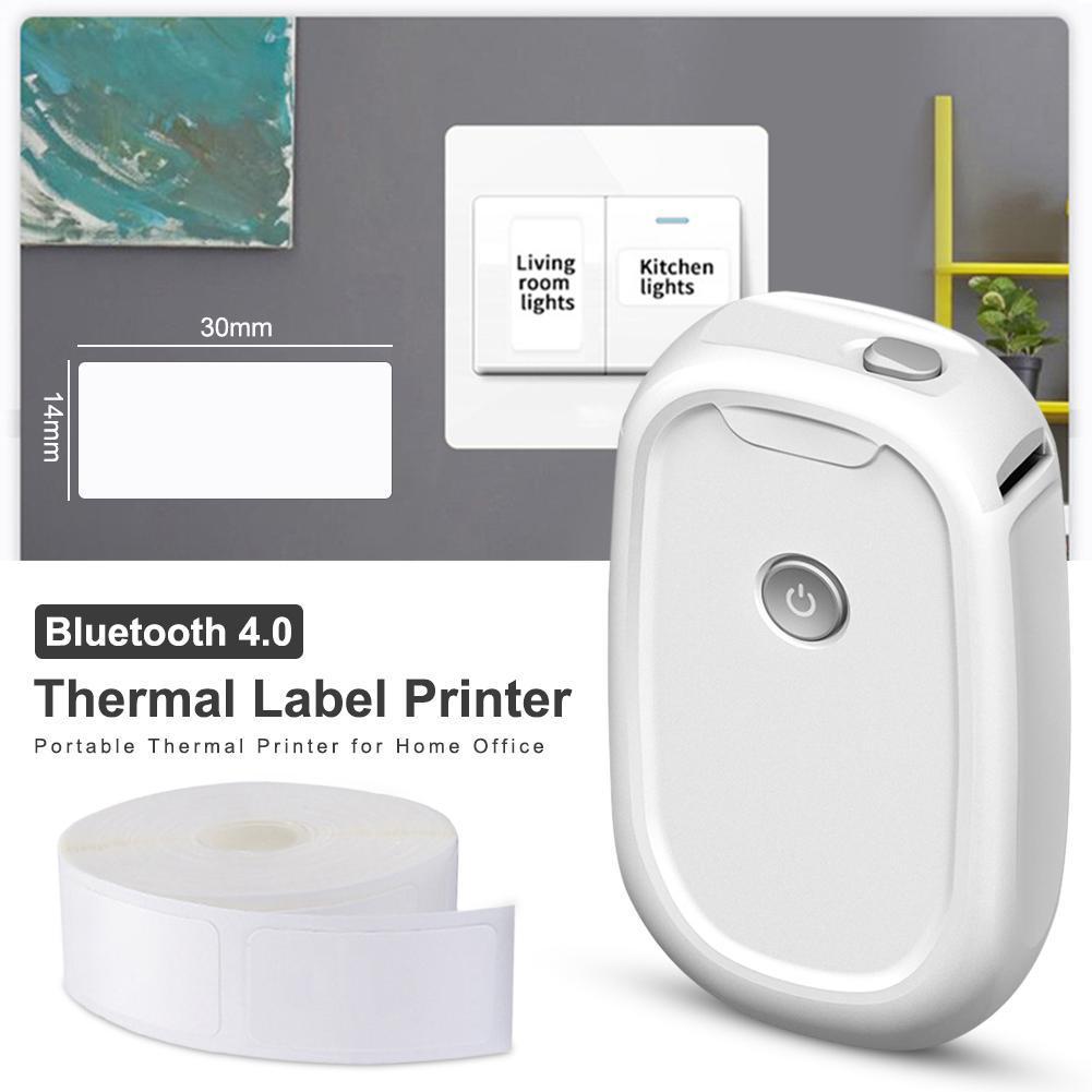 Mini Pocket Thermal Printer Paper Roll - Mesin Pembuat Label Portabel Nirkabel Printer