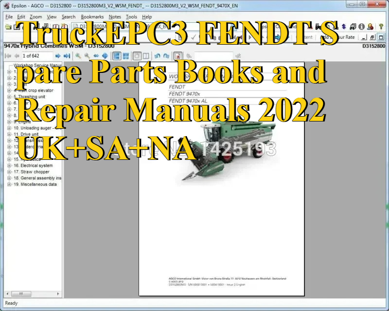 Books - Buku Suku Cadang TruckEPC3 FENDT dan
