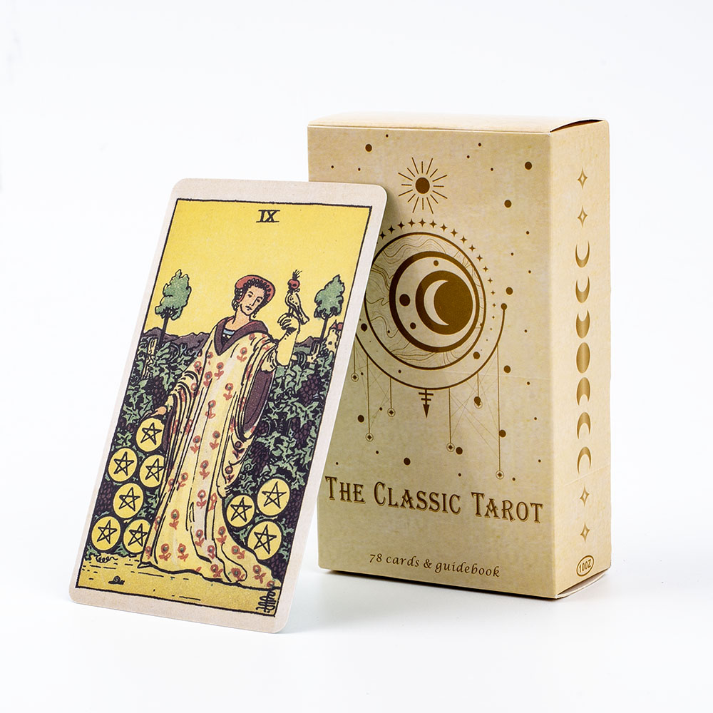 Tarot Deck With Guidebook - Permainan papan Tarot klasik untuk pemula