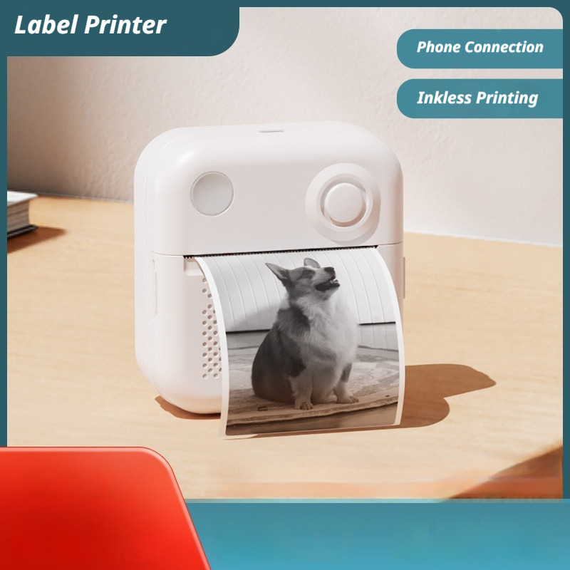 Mini Pocket Thermal Printer Paper Roll - Printer Termal Bluetooth Saku Mini Untuk