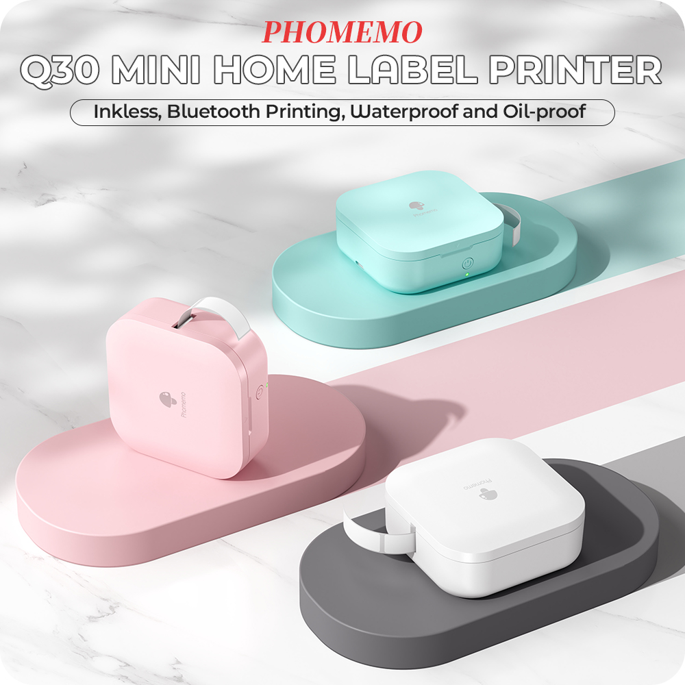 Mini Pocket Thermal Printer Paper Roll - 【Baru】Phomemo Q30 Printer Label Mini Pembuat