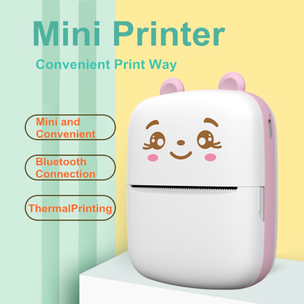 Mini Pocket Thermal Printer Paper Roll - Printer Thermal Mini Portabel Tanpa Tinta