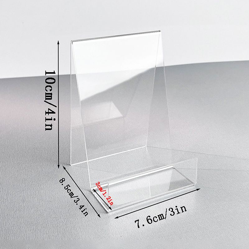 Clear Acrylic Book Stand Holder - Penyangga Buku Akrilik, Bingkai Buku Komik,