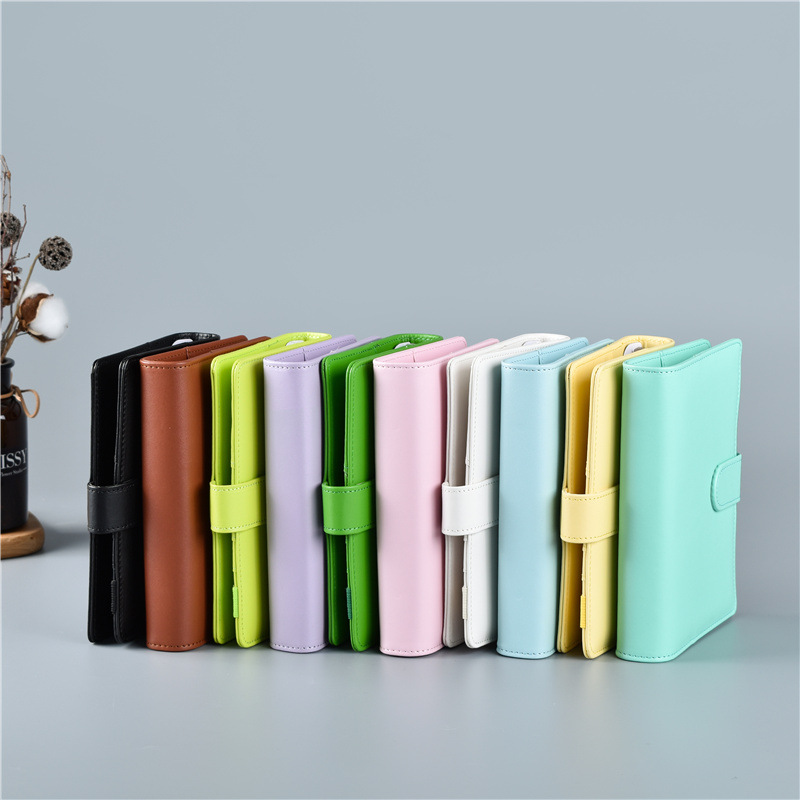 Vintage Leather Journal Notebook - A6/A5 Macaroon Warna Kulit PU DIY