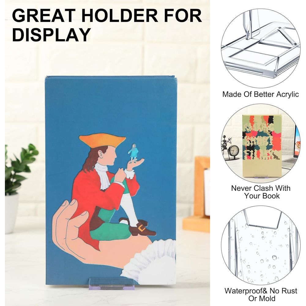 Penyangga Buku Akrilik Transpa - Clear Acrylic Book Stand Holder ulasan dan harga