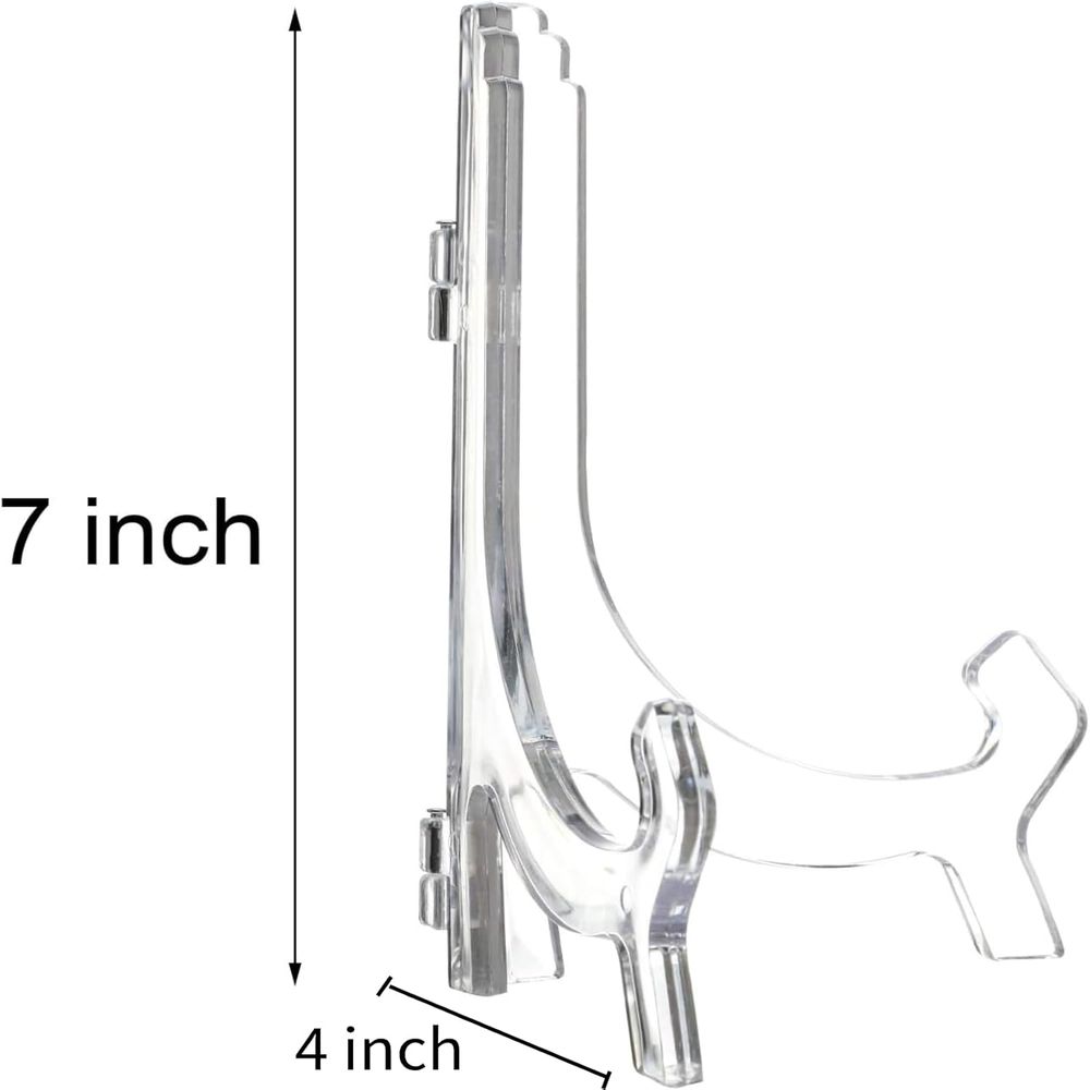6 Paket Penyangga Akrilik Tran - Clear Acrylic Book Stand Holder ulasan dan harga
