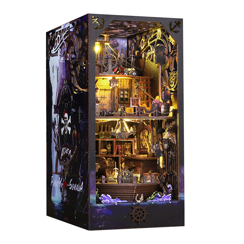 2014 buku DIY Nook boneka ruma - Diy Wooden Book Nook Kit Shelf Insert ulasan dan harga