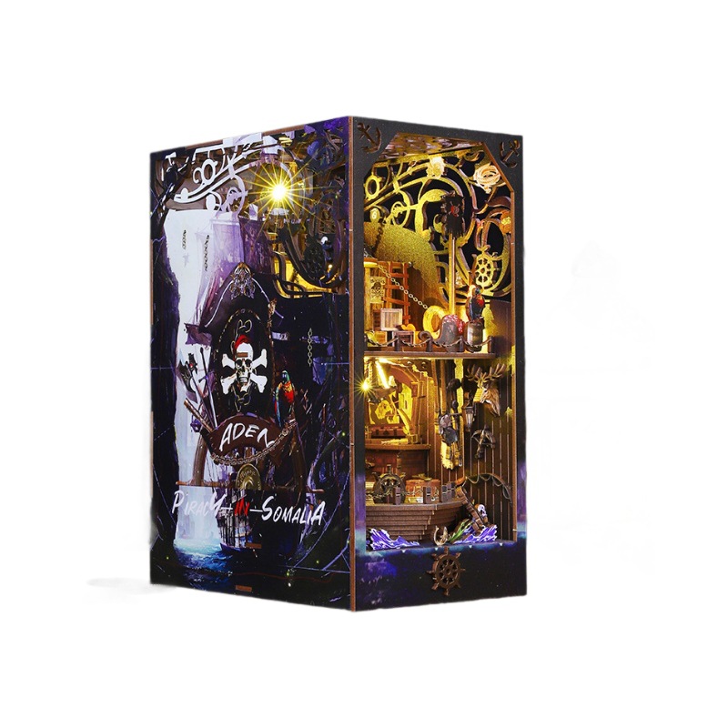 2014 buku DIY Nook boneka ruma - Diy Wooden Book Nook Kit Shelf Insert ulasan dan harga