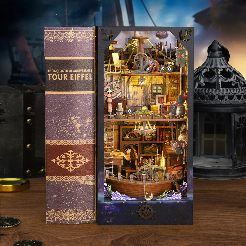 2014 buku DIY Nook boneka ruma - Diy Wooden Book Nook Kit Shelf Insert ulasan dan harga