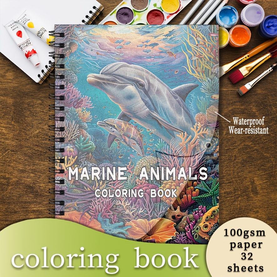 Buku Mewarnai - 8,3 x 11,2 inc - Adult Coloring Book Stress Relief ulasan dan harga