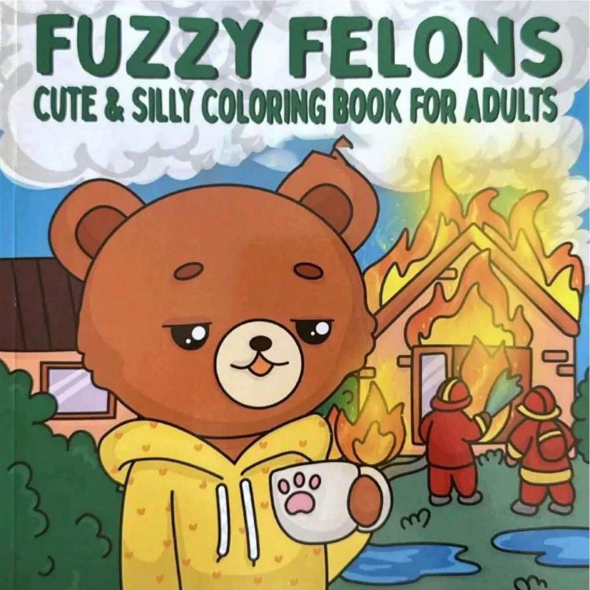 Buku Mewarnai Dewasa Fuzzy Fel - Adult Coloring Book Stress Relief ulasan dan harga