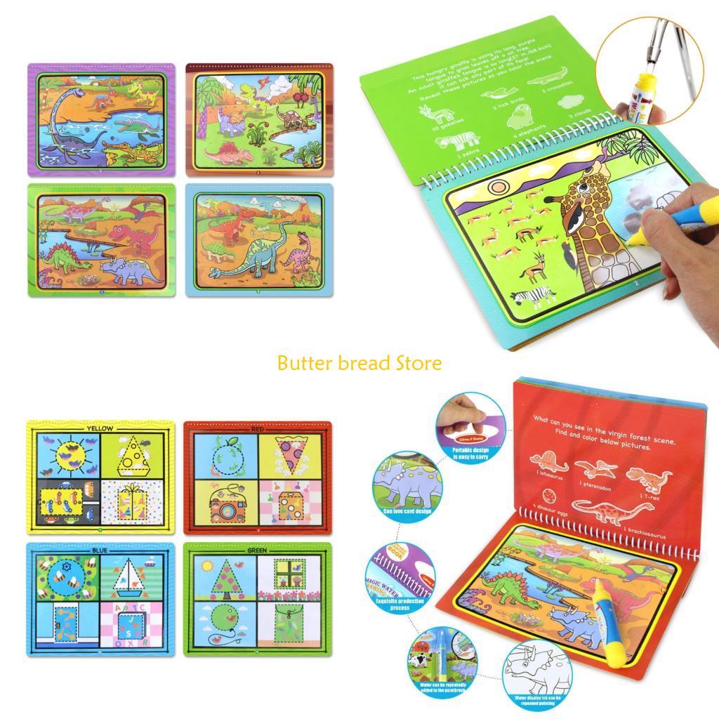 W89C Buku Menggambar Air Ajaib - Reusable Water Magic Coloring Book ulasan dan harga
