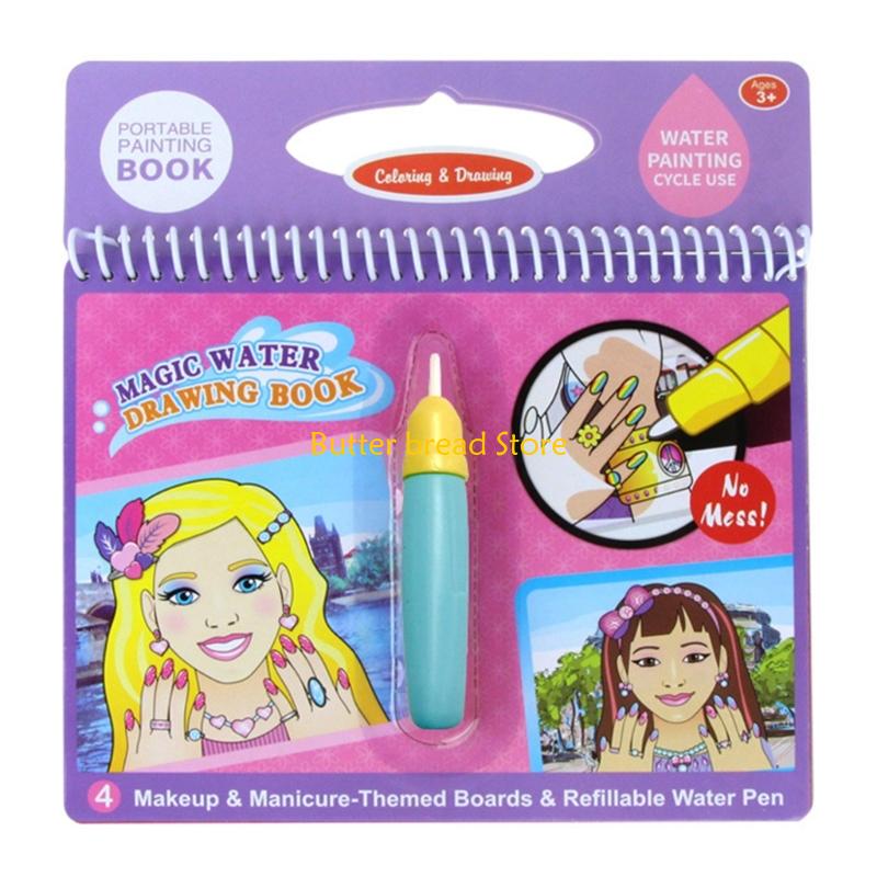 W89C Buku Menggambar Air Ajaib - Reusable Water Magic Coloring Book ulasan dan harga