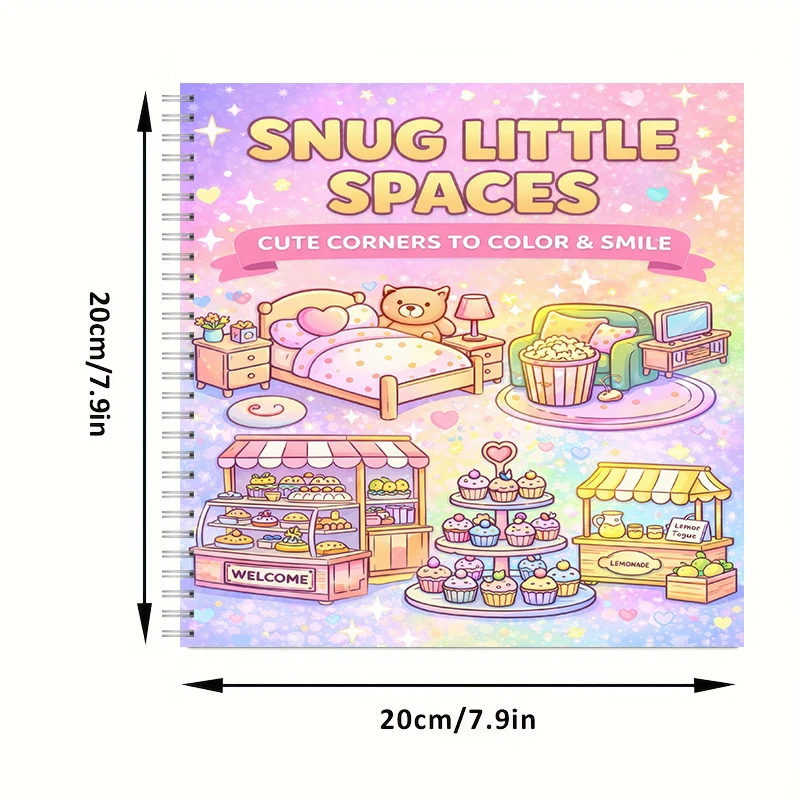 Buku Mewarnai Little Spaces un - Adult Coloring Book Stress Relief ulasan dan harga