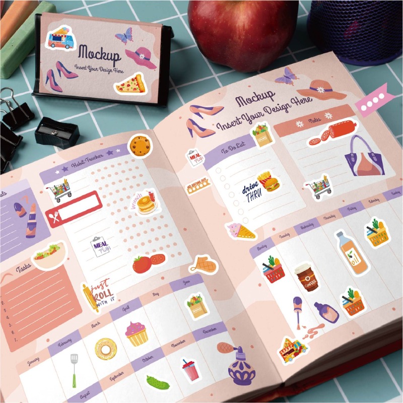 Stiker Perencanaan Makanan Sti - Stationery Books ulasan dan harga