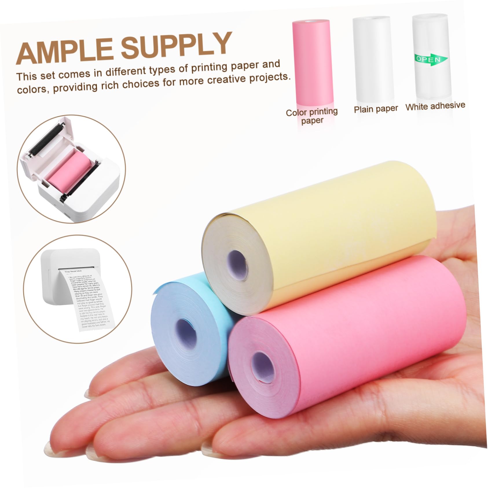 Kertas Printer Thermal Mini 13 - Mini Pocket Thermal Printer Paper Roll ulasan dan harga