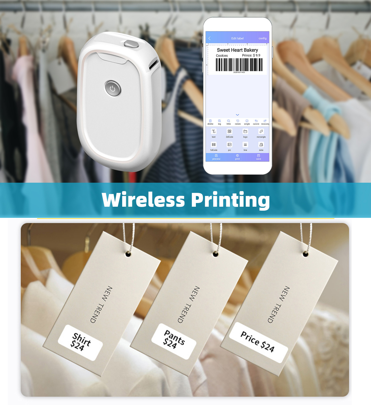 Mesin Pembuat Label Portabel N - Mini Pocket Thermal Printer Paper Roll ulasan dan harga