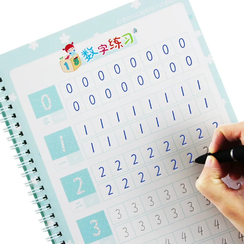 Copybook Kaligrafi Nomor Digit - Chinese Calligraphy Practice Book ulasan dan harga