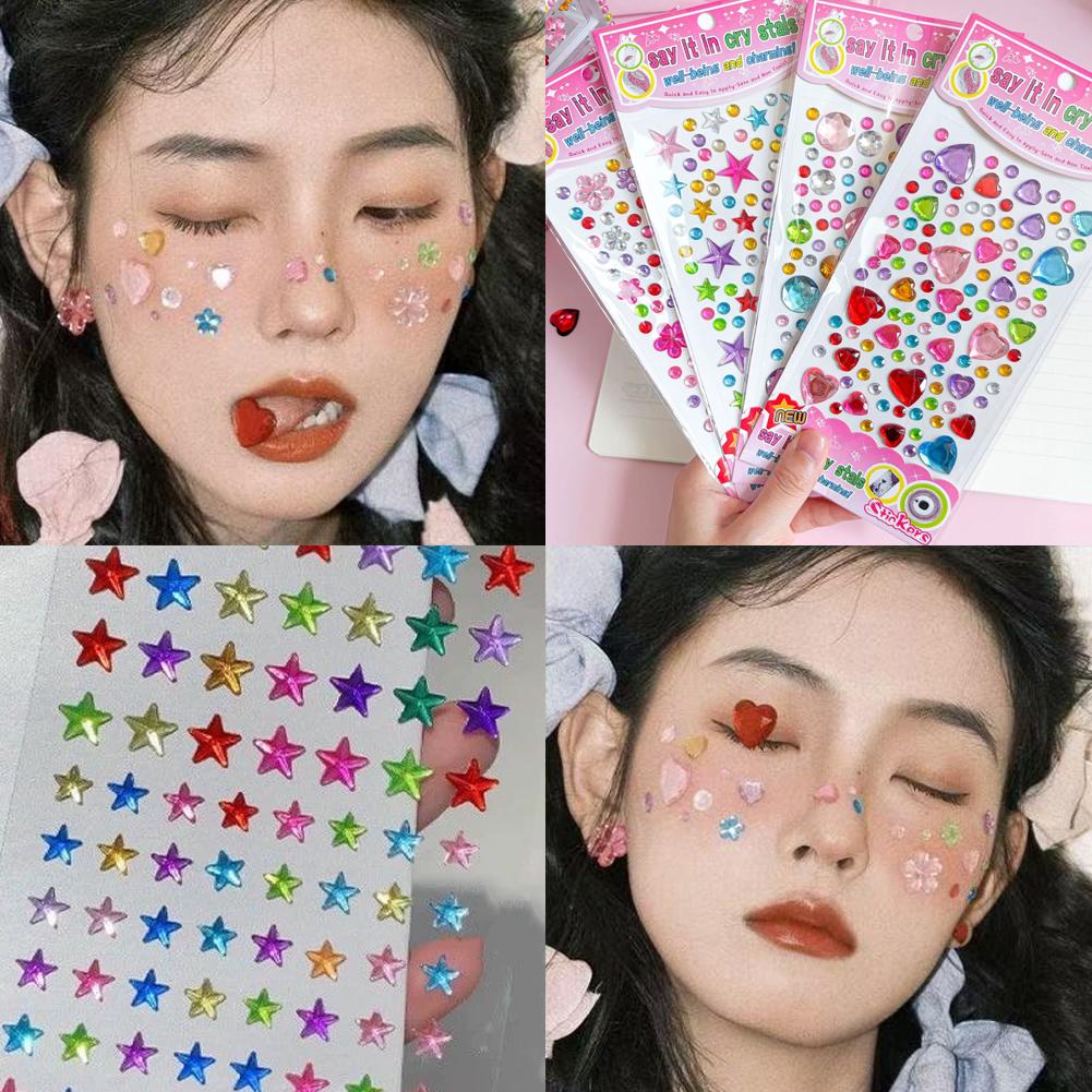 Stiker Permata Kristal Warna-w - Music ulasan dan harga