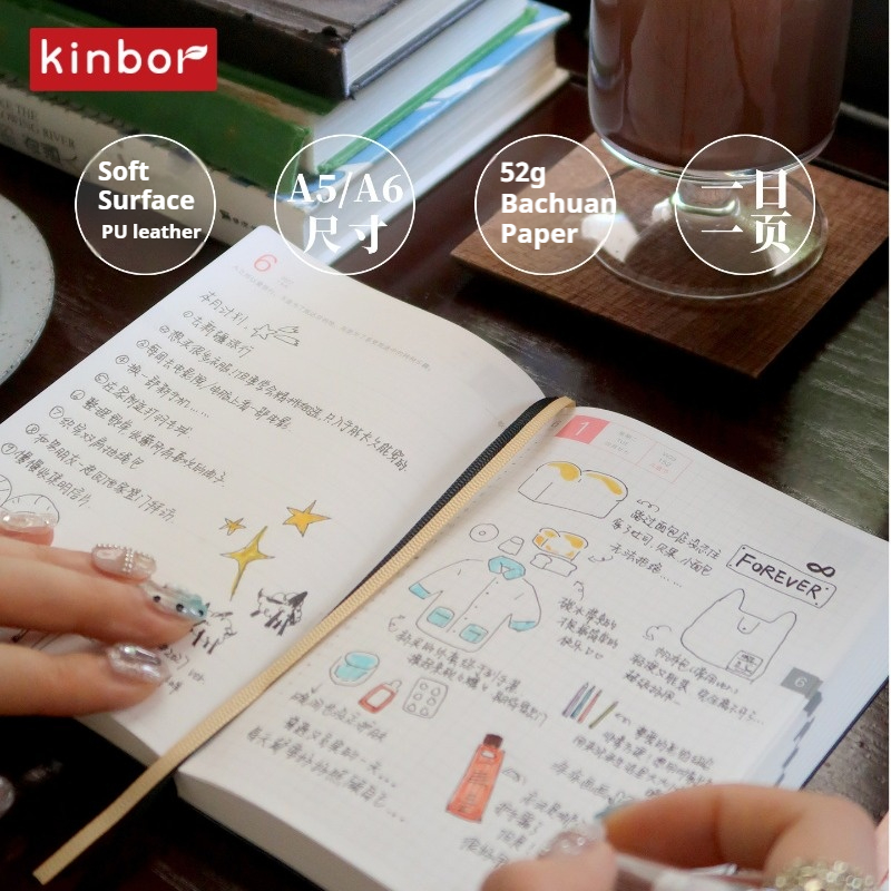 kinbor 2027 Daily Planner (Sat - Vintage Leather Journal Notebook ulasan dan harga