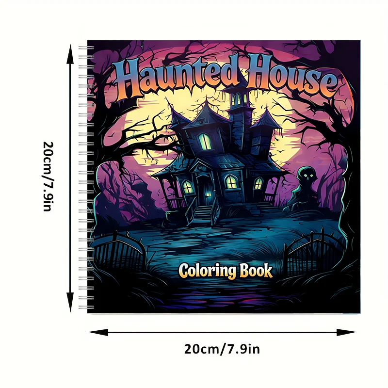 Buku Mewarnai Rumah Hantu untu - Adult Coloring Book Stress Relief ulasan dan harga