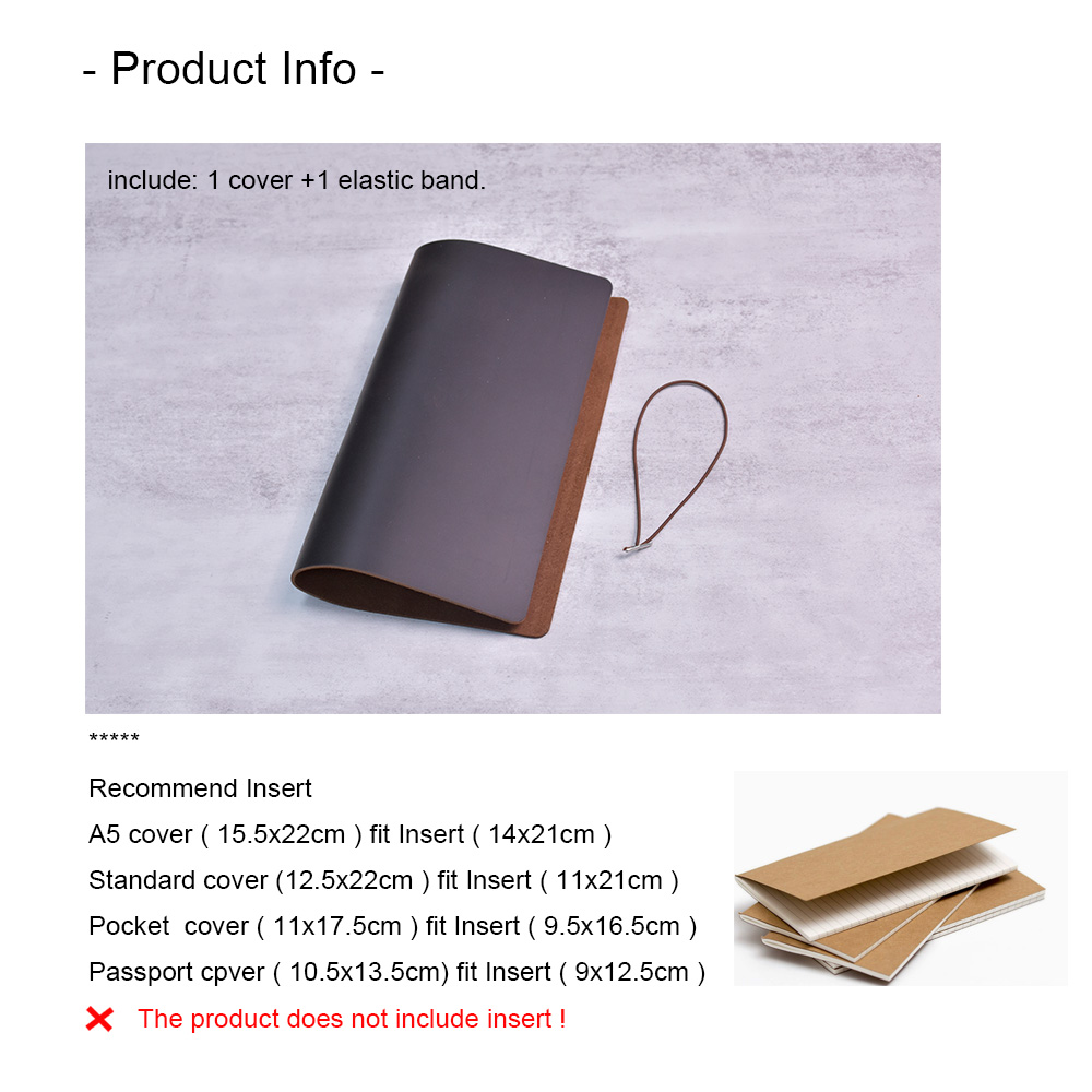 Sampul Buku Catatan DIY Kulit  - Vintage Leather Journal Notebook ulasan dan harga