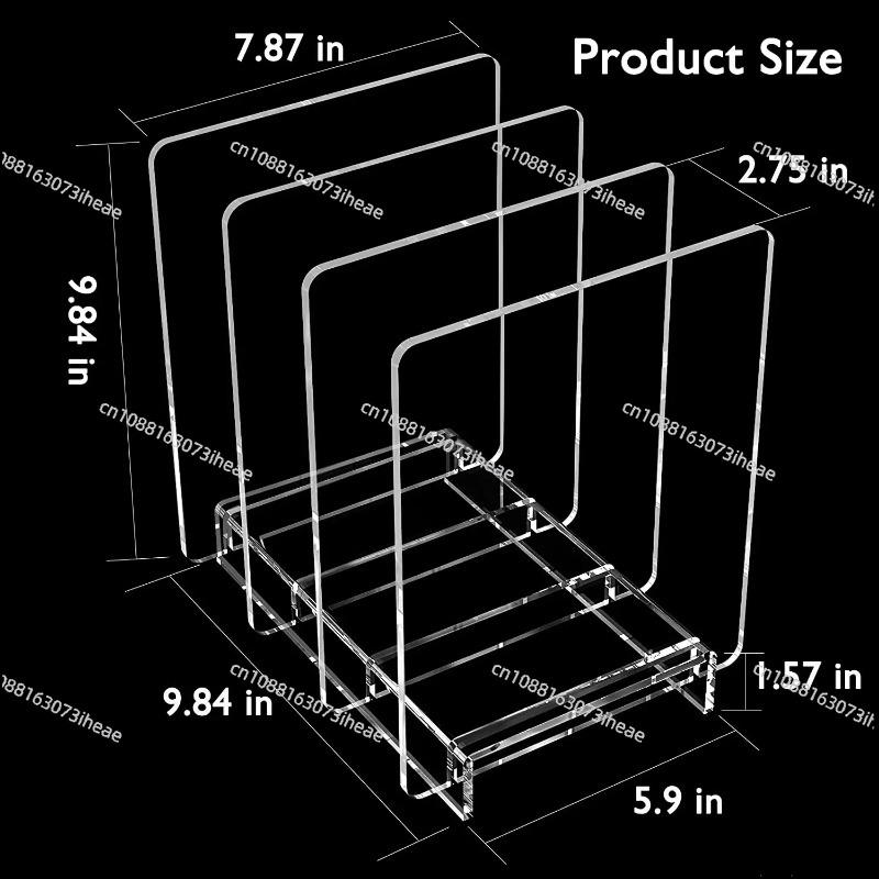 Rak Majalah Akrilik Transparan - Clear Acrylic Book Stand Holder ulasan dan harga