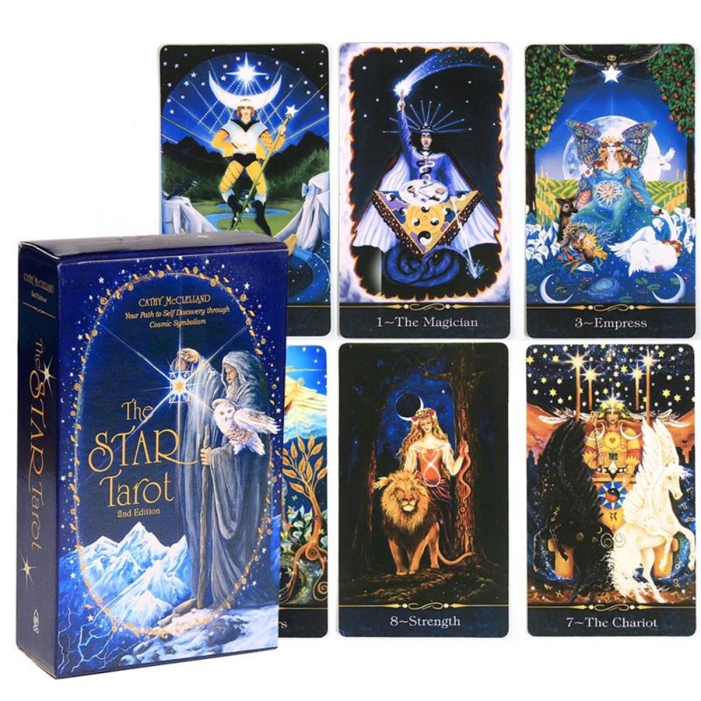 10.3*6cm bintang Tarot jalur A - Tarot Deck With Guidebook ulasan dan harga