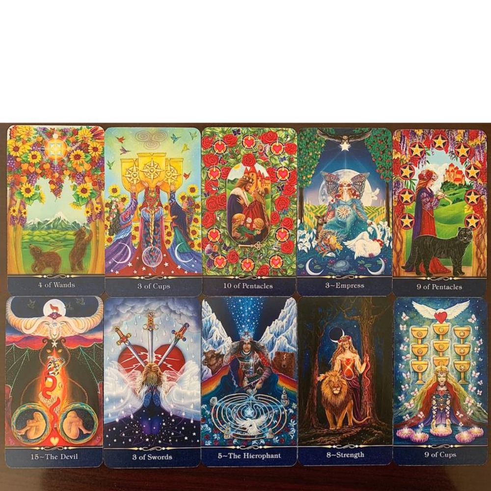10.3*6cm bintang Tarot jalur A - Tarot Deck With Guidebook ulasan dan harga