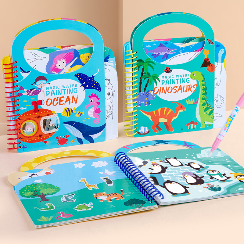 Buku Gambar Air Ajaib untuk An - Reusable Water Magic Coloring Book ulasan dan harga