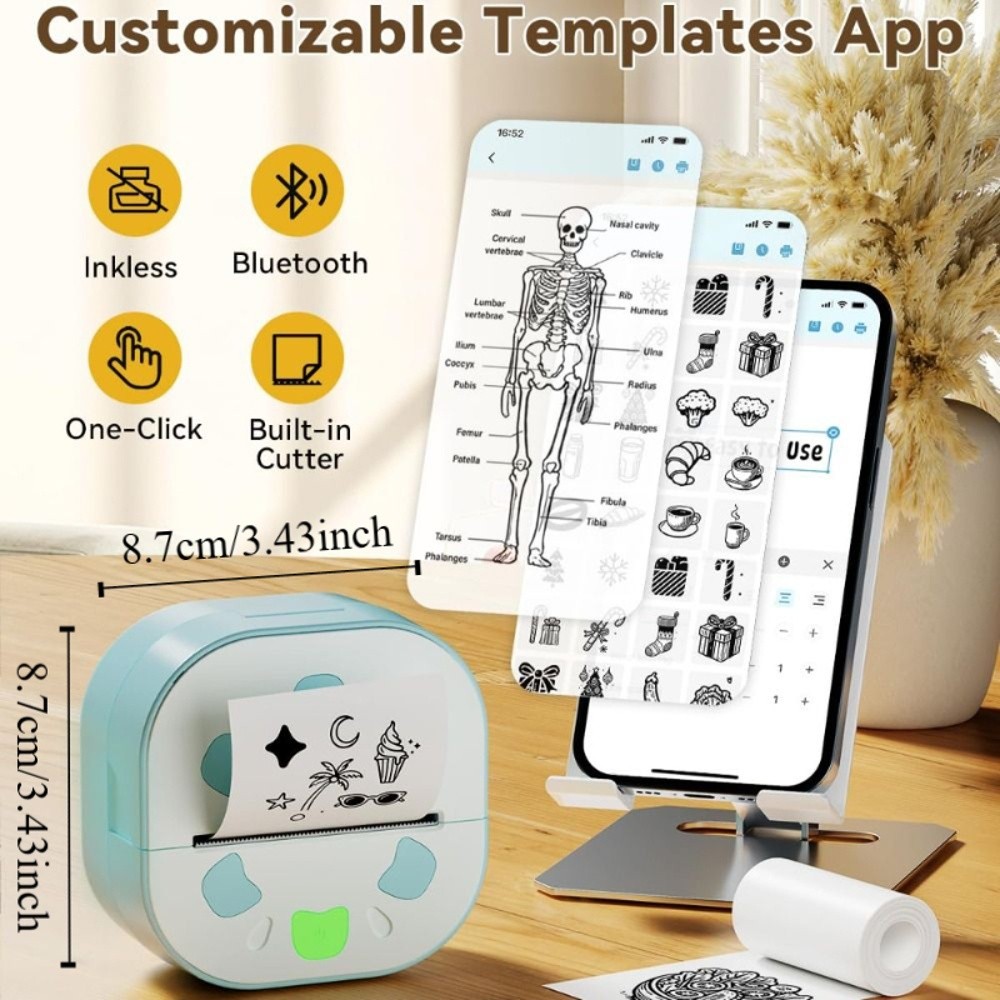 Printer Stiker Mini dengan 3 G - Mini Pocket Thermal Printer Paper Roll ulasan dan harga
