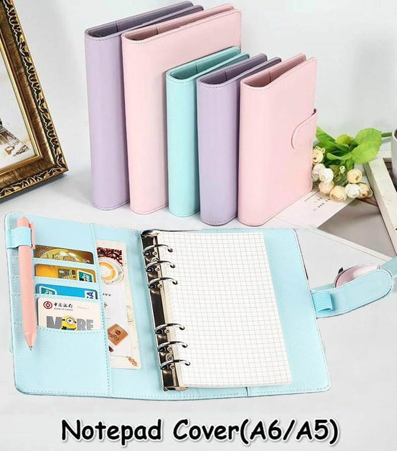 A6/A5 Macaroon Warna Kulit PU  - Vintage Leather Journal Notebook ulasan dan harga