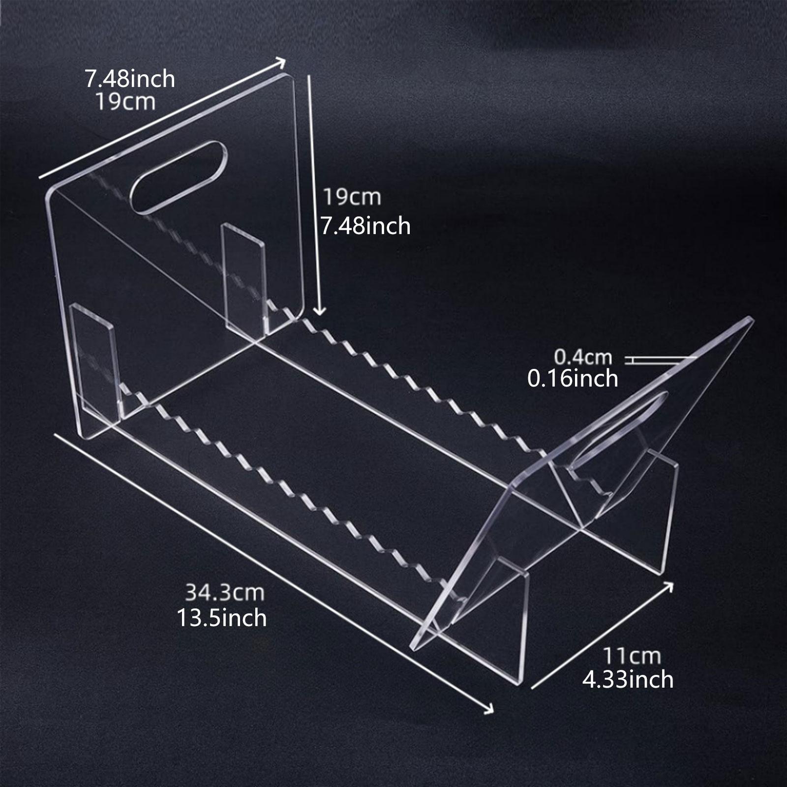 Tempat Piringan Hitam Akrilik, - Clear Acrylic Book Stand Holder ulasan dan harga
